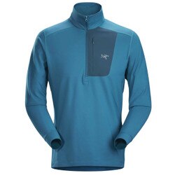Arc'teryx Rho LT Zip Neck Top Men's in Forcefield